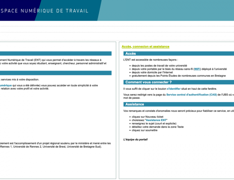 L’Espace numérique de Travail de l’UBS